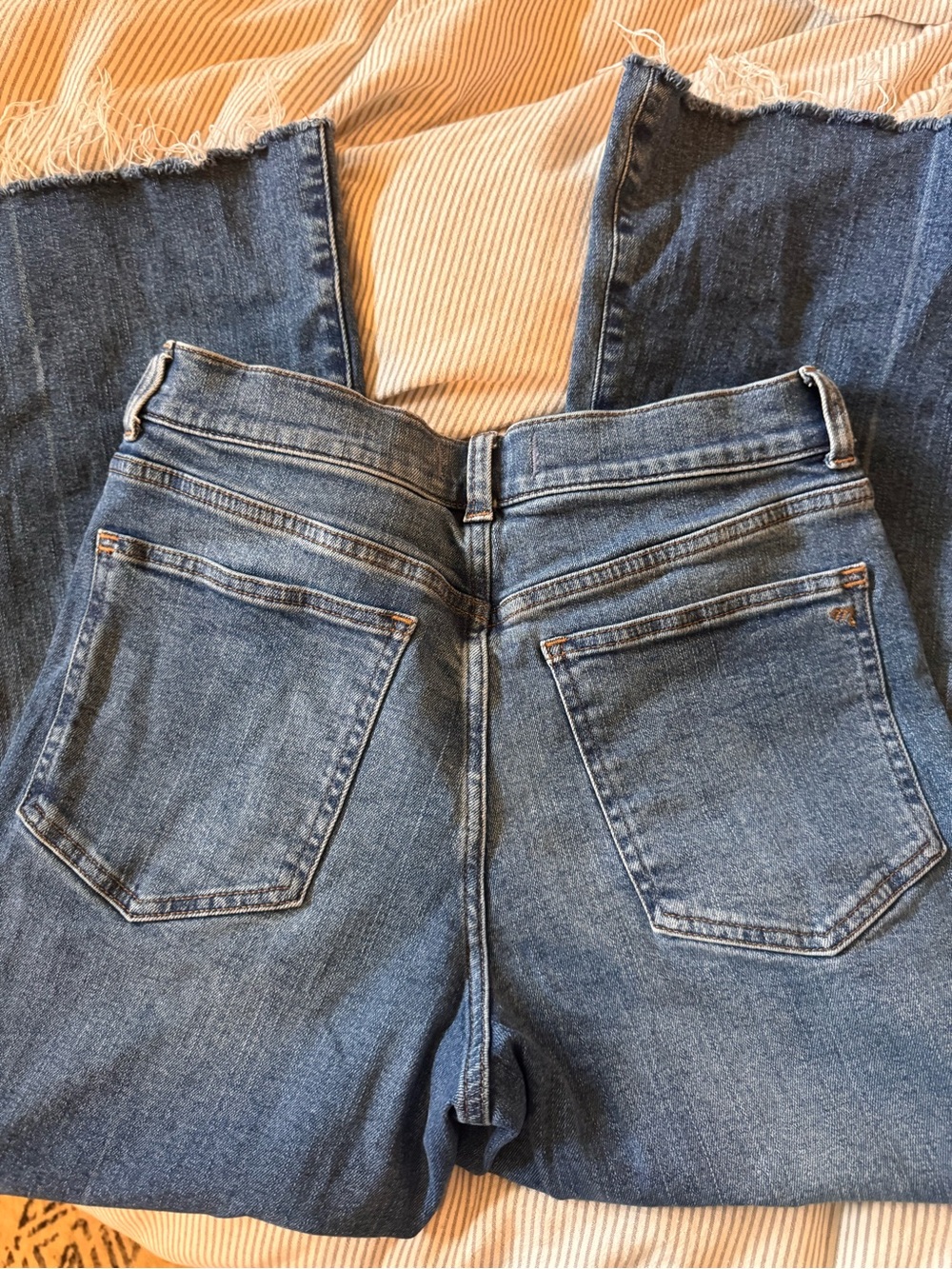 Madewell Women's Blue High-Rise Flare Jeans